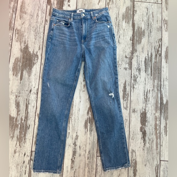 Paige Sarah Slim High Rise Straight Leg Jeans - Size 27 - Picture 3 of 16